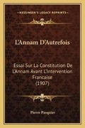 Cover: L'Annam D'Autrefois - Kessinger Publishing