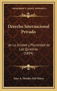 Abbildung von: Derecho Internacional Privado - Kessinger Publishing