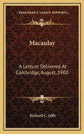 Cover: Macaulay - Kessinger Publishing