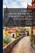 Cover: Lyrik Aus Deutschoesterreich Vom Mittelalter Bis Zur Gegenwart - Nabu Press