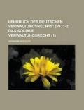 Cover: Lehrbuch Des Deutschen Verwaltungsrechts (1) - Rarebooksclub.com