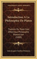 Cover: Introduction A La Philosophie De Platon - Kessinger Publishing