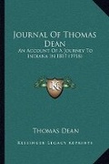 Cover: Journal Of Thomas Dean - Kessinger Publishing
