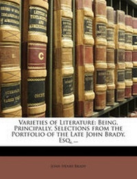 Abbildung von: Varieties of Literature - Nabu Press