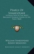 Cover: Pearls Of Shakespeare - Kessinger Publishing