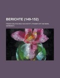 Cover: Berichte (149-152) - Rarebooksclub.com
