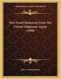 Abbildung von: New Fossil Mammals From The Foyum Oligocene, Egypt (1908) - Kessinger Publishing