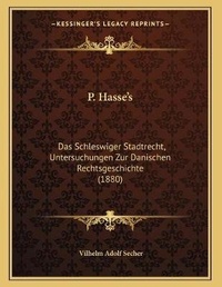 Abbildung von: P. Hasse's - Kessinger Publishing
