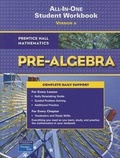 Cover: Pre-Algebra All-In-One Student Workbook: Version A - Prentice Hall