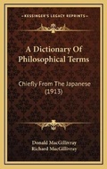 Cover: A Dictionary Of Philosophical Terms - Kessinger Publishing