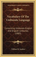 Cover: Vocabulary Of The Umbundu Language - Kessinger Publishing