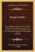 Cover: Simple Truths - Kessinger Publishing