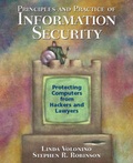 Cover: Principles and Practice of Information Security - Prentice Hall Regents/ESL