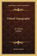 Cover: Oxford Topography - Kessinger Publishing