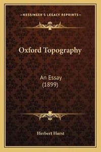 Enlarge image Cover: Oxford Topography - Kessinger Publishing