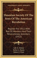 Cover: Hawaiian Society Of The Sons Of The American Revolution - Kessinger Publishing