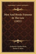 Cover: Men And Books Famous In The Law (1921) - Kessinger Publishing