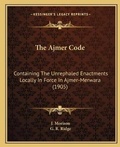 Cover: The Ajmer Code - Kessinger Publishing