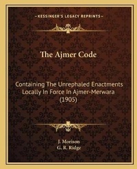 Enlarge image Cover: The Ajmer Code - Kessinger Publishing