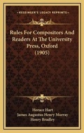 Cover: Rules For Compositors And Readers At The University Press, Oxford (1905) - Kessinger Publishing