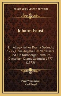 Enlarge image Cover: Johann Faust - Kessinger Publishing