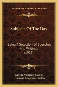 Enlarge image Cover: Subjects Of The Day - Kessinger Publishing