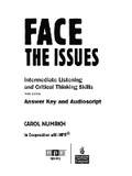 Cover: Face the Issues Answer Key and Audioscript - Pearson Education (US)