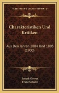 Cover: Charakteristiken Und Kritiken - Kessinger Publishing