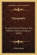Cover: Typography - Kessinger Publishing