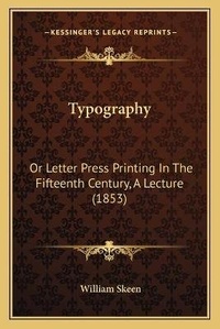 Enlarge image Cover: Typography - Kessinger Publishing