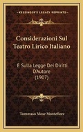 Abbildung von: Considerazioni Sul Teatro Lirico Italiano - Kessinger Publishing