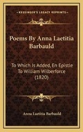 Cover: Poems By Anna Laetitia Barbauld - Kessinger Publishing