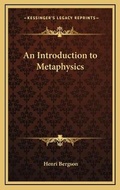 Cover: An Introduction to Metaphysics - Kessinger Publishing