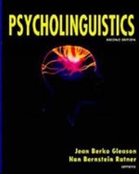 Abbildung von: Psycholinguistics - Wadsworth Publishing Co Inc
