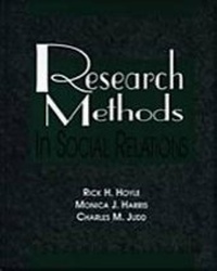 Enlarge image Cover: Research Methods in Social Relations - Wadsworth Publishing Co Inc