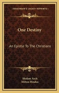 Cover: One Destiny - Kessinger Publishing