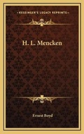 Cover: H. L. Mencken - Kessinger Publishing