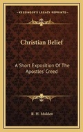Cover: Christian Belief - Kessinger Publishing