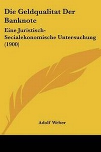 Enlarge image Cover: Die Geldqualitat Der Banknote - Kessinger Publishing