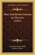Cover: Men And Books Famous In The Law (1921) - Kessinger Publishing