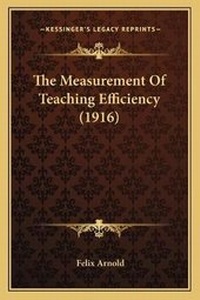 Enlarge image Cover: The Measurement Of Teaching Efficiency (1916) - Kessinger Publishing