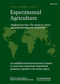 Abbildung von: Experimental Agriculture - Cambridge University Press