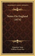 Cover: Notes On England (1874) - Kessinger Publishing
