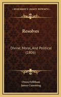 Cover: Resolves - Kessinger Publishing