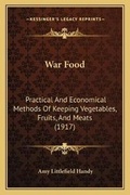 Cover: War Food - Kessinger Publishing