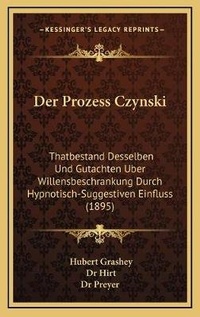 Enlarge image Cover: Der Prozess Czynski - Kessinger Publishing