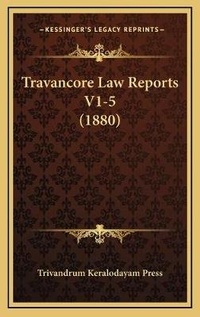 Abbildung von: Travancore Law Reports V1-5 (1880) - Kessinger Publishing