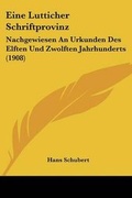 Cover: Eine Lutticher Schriftprovinz - Kessinger Publishing