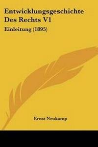 Enlarge image Cover: Entwicklungsgeschichte Des Rechts V1 - Kessinger Publishing