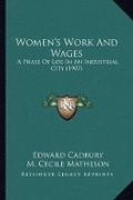 Cover: Women's Work And Wages - Kessinger Publishing